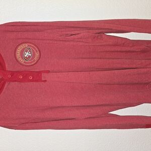 San Francisco 49ers Red Long Sleeve Shirt With Hood